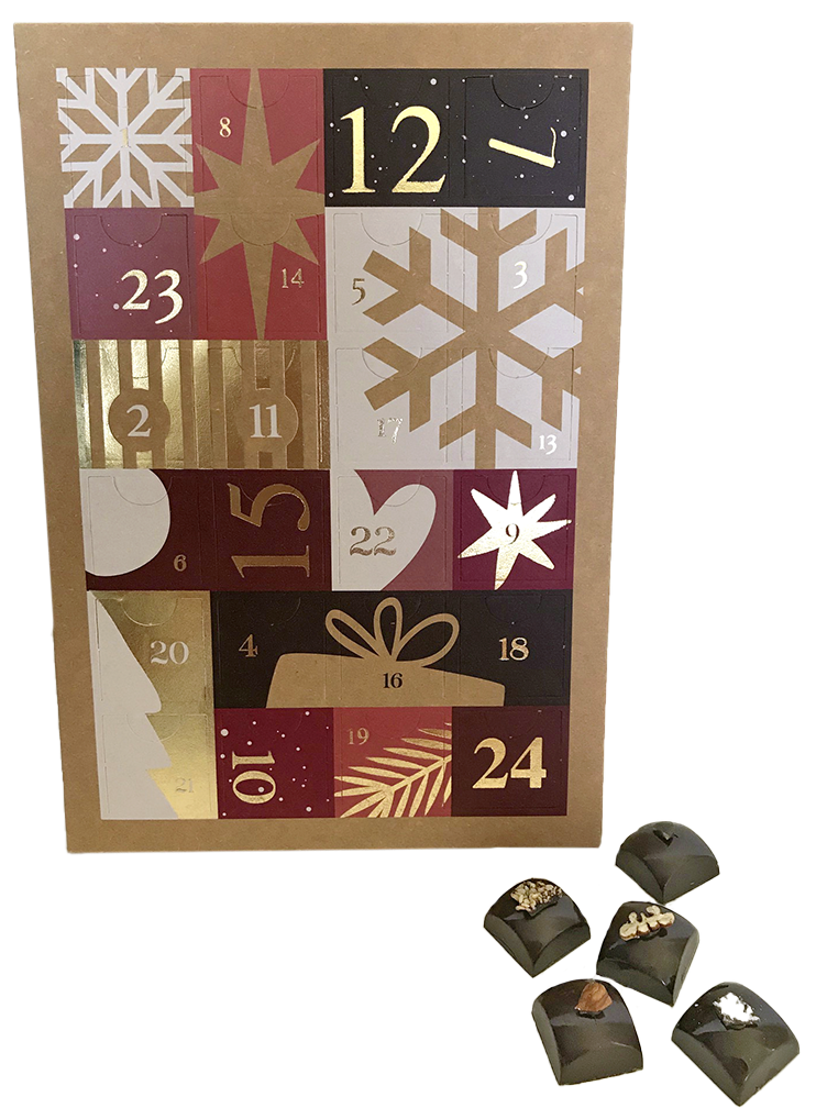Les pepites d helene normandie chocolat bio equitable Calendrier avent Or