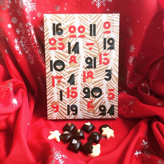 Les pepites d helene chocolat bio et equitable made in normandie Calendrier Branches de sapins